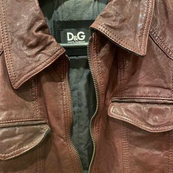 100% authentic men’s DOLCE & GABBANA leather jacket ! - Picture 3 of 5